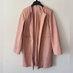 Chico flaux leather long jacket